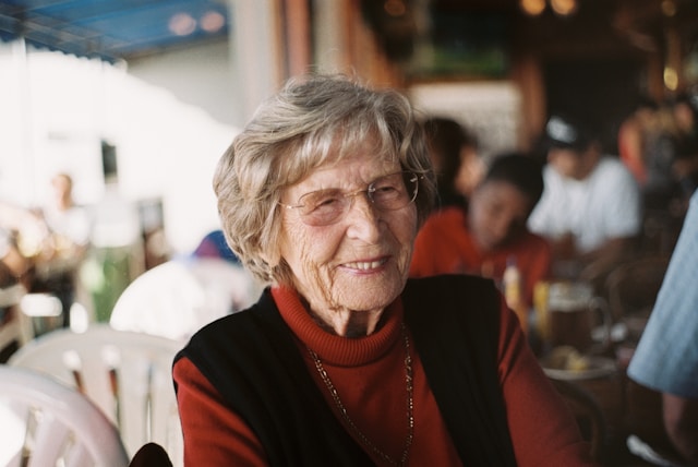 Resident smiling